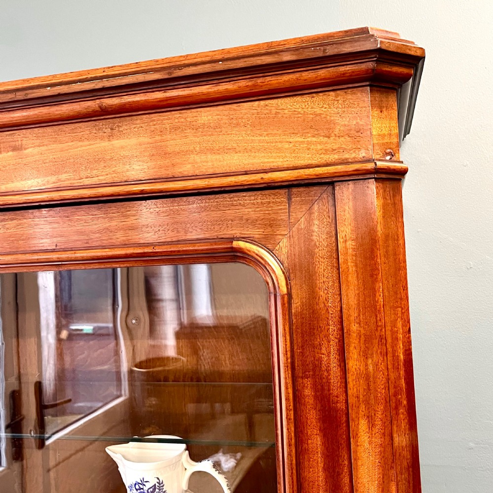 19th century mahogany glazed cupboard  View VI
