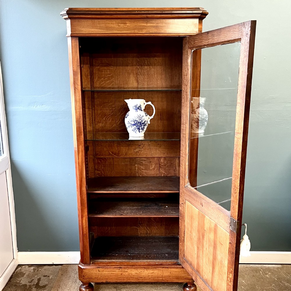 19th century mahogany glazed cupboard  View IX