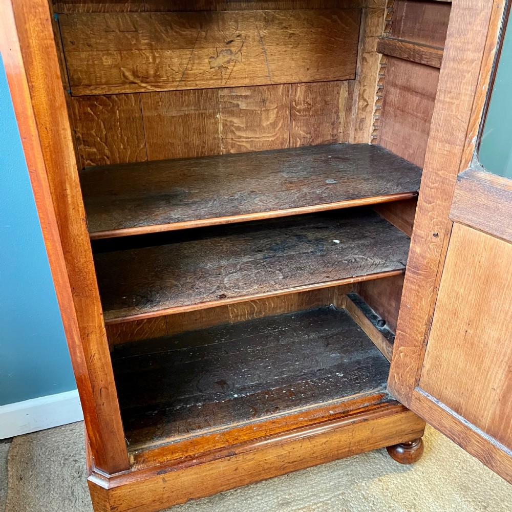 19th century mahogany glazed cupboard  View X