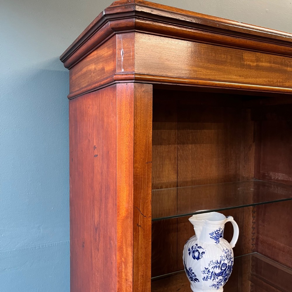 19th century mahogany glazed cupboard  View XII