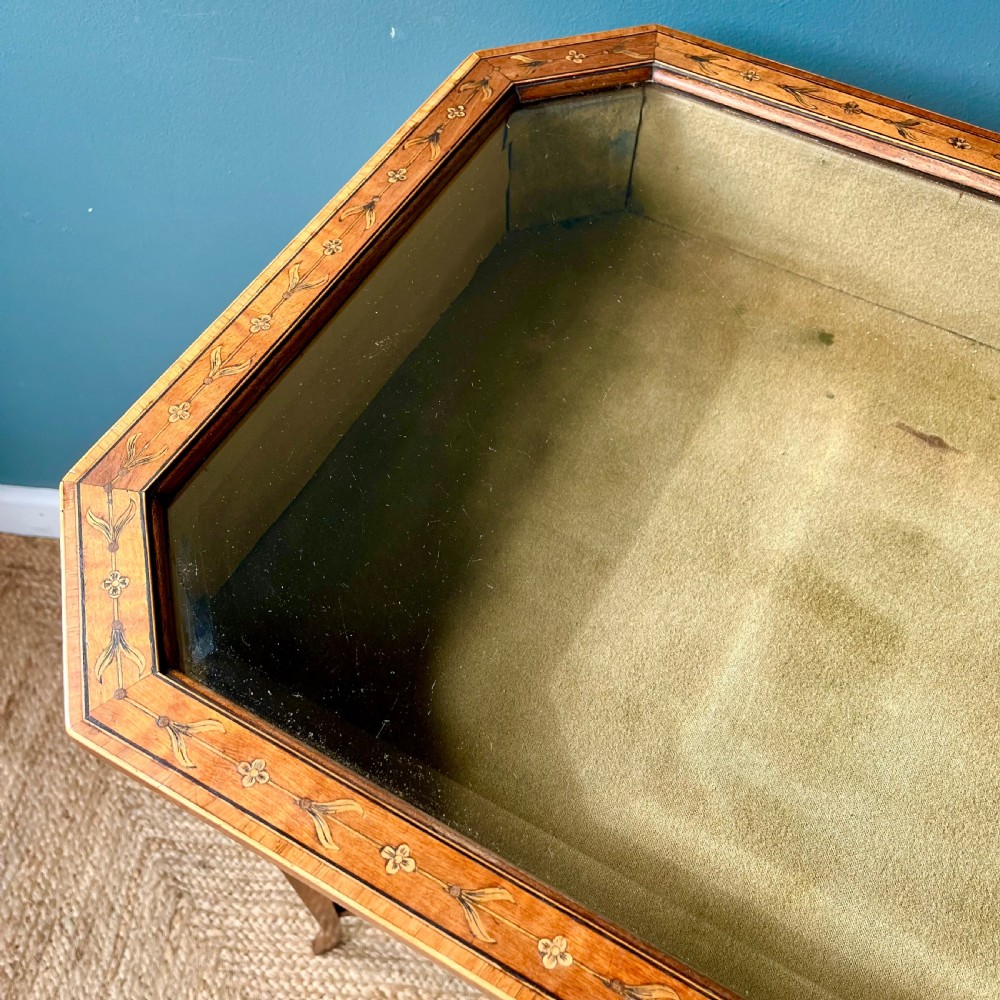 19th century satinwood bijouterie table View V