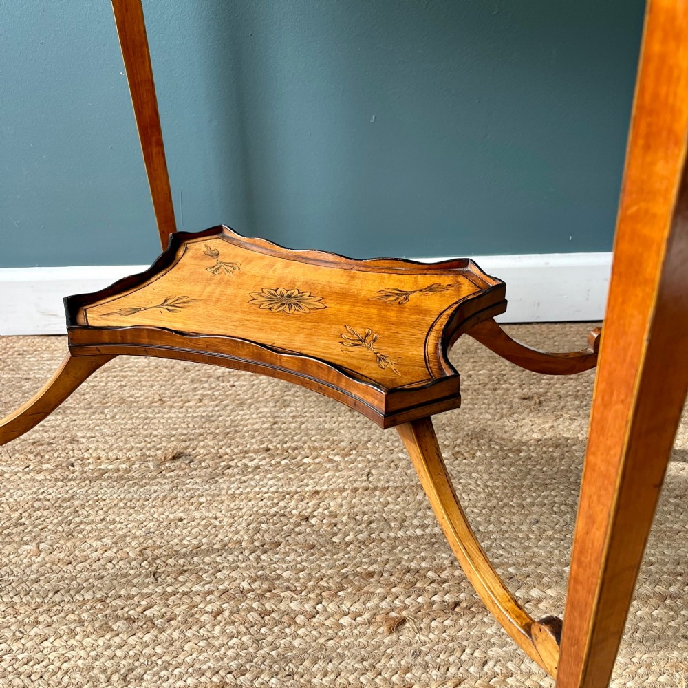19th century satinwood bijouterie table View VI