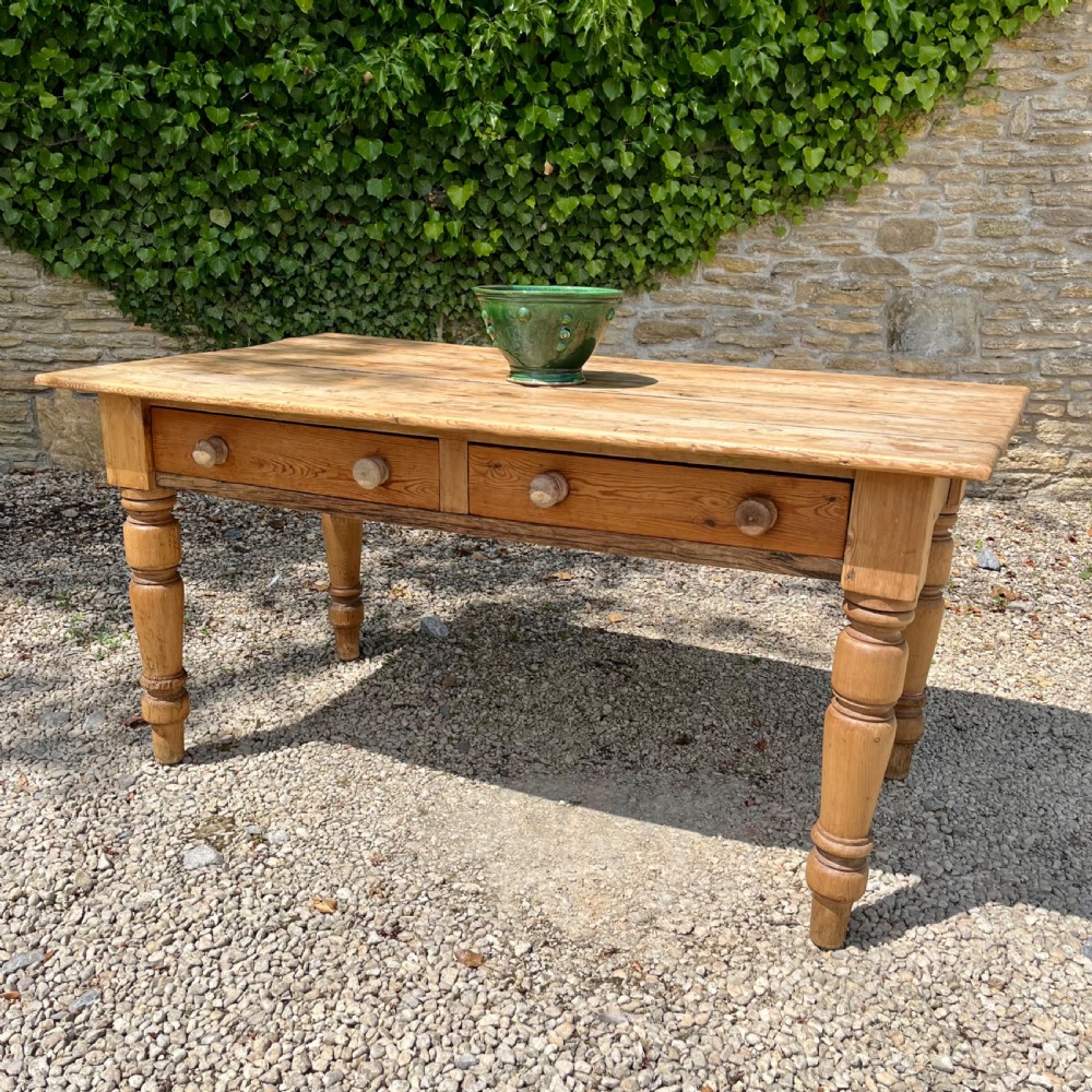19th century pine kitchen table