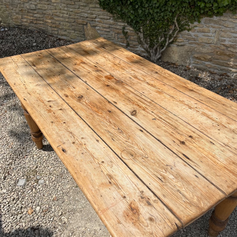 19th century pine kitchen table View III