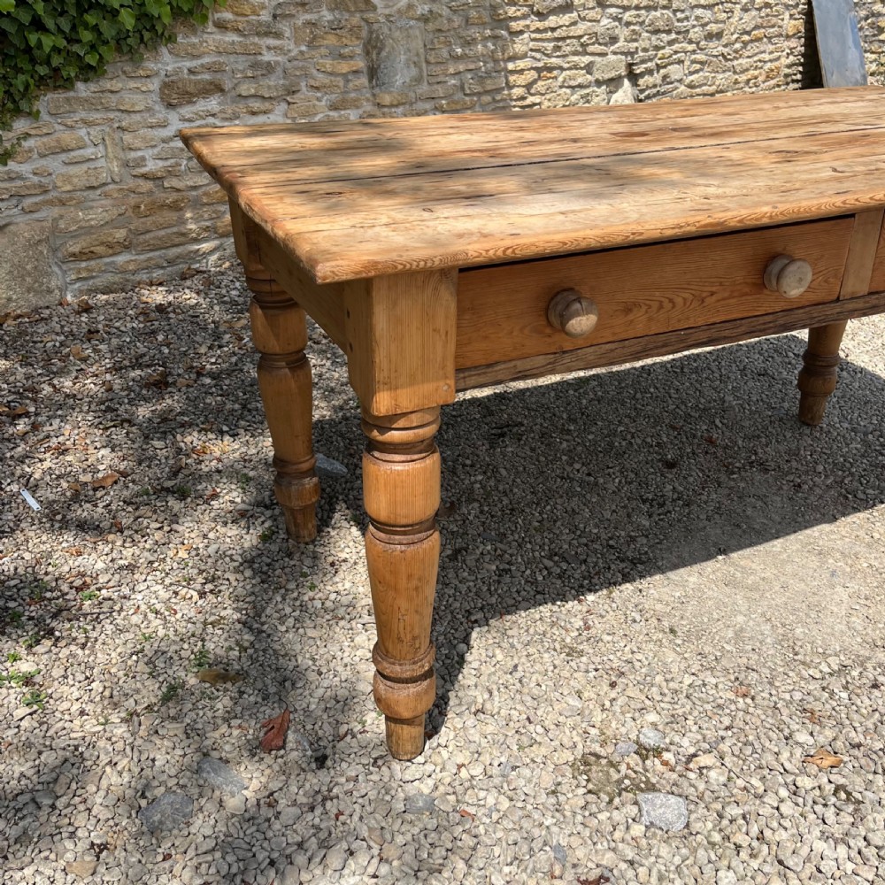 19th century pine kitchen table View V