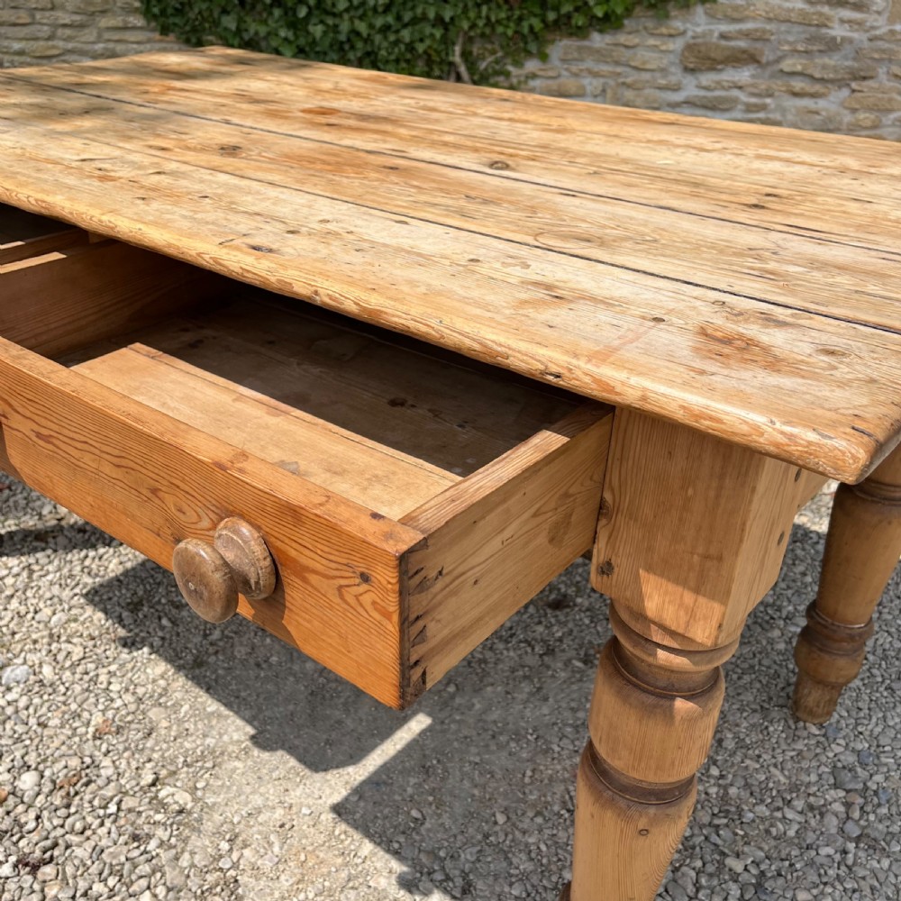 19th century pine kitchen table View VI