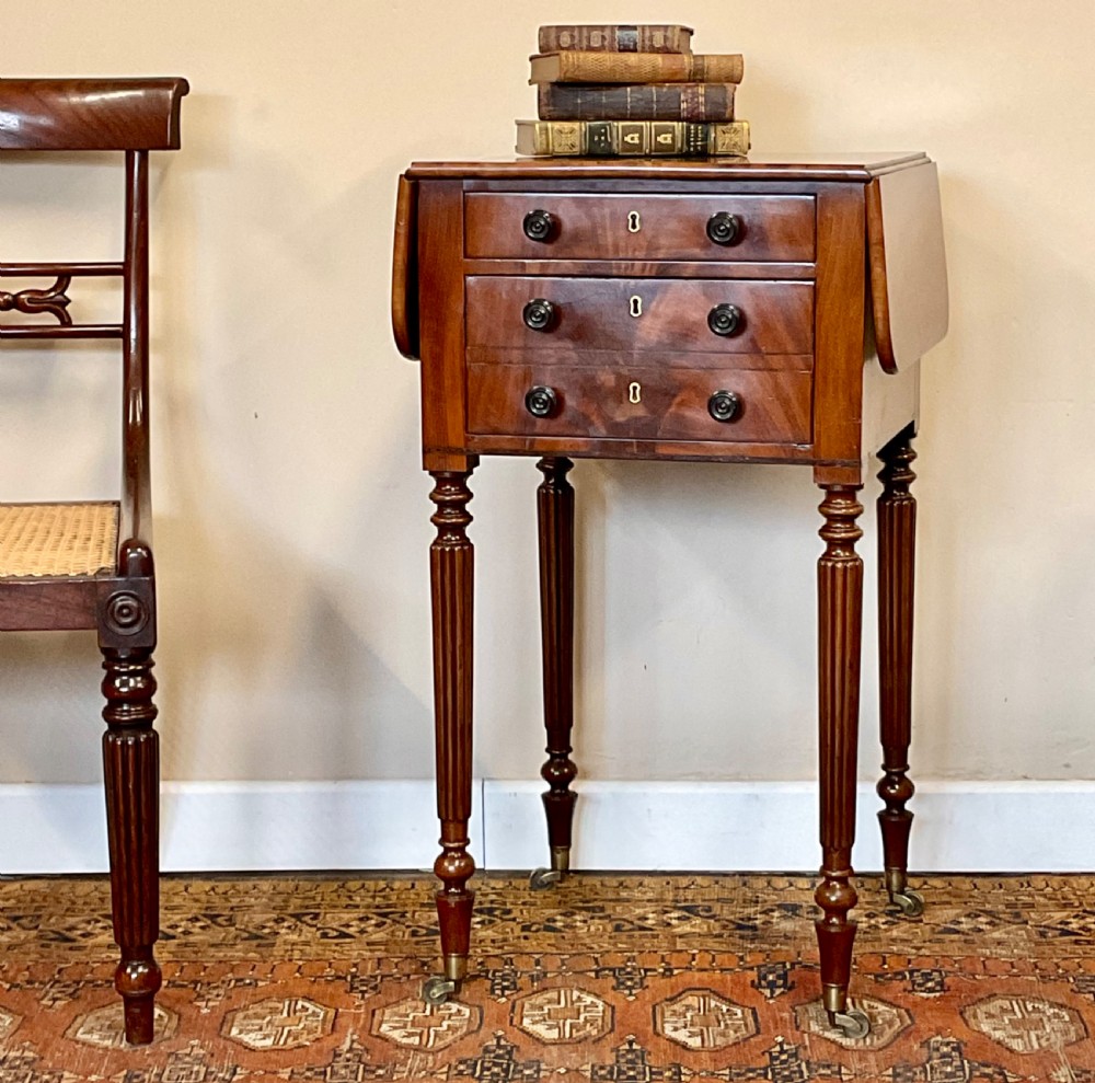 19th century mahogany pembroke style side table