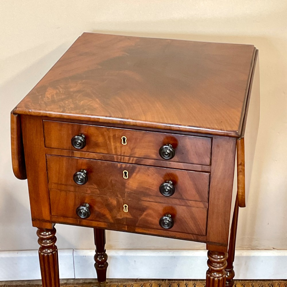 19th century mahogany pembroke style side table View III