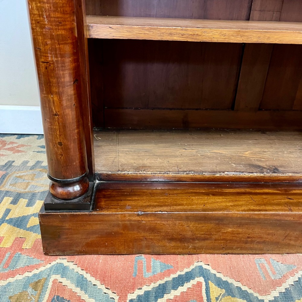 19th century mahogany open bookcase View X