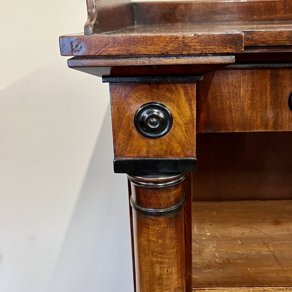 19th century mahogany open bookcase View XII