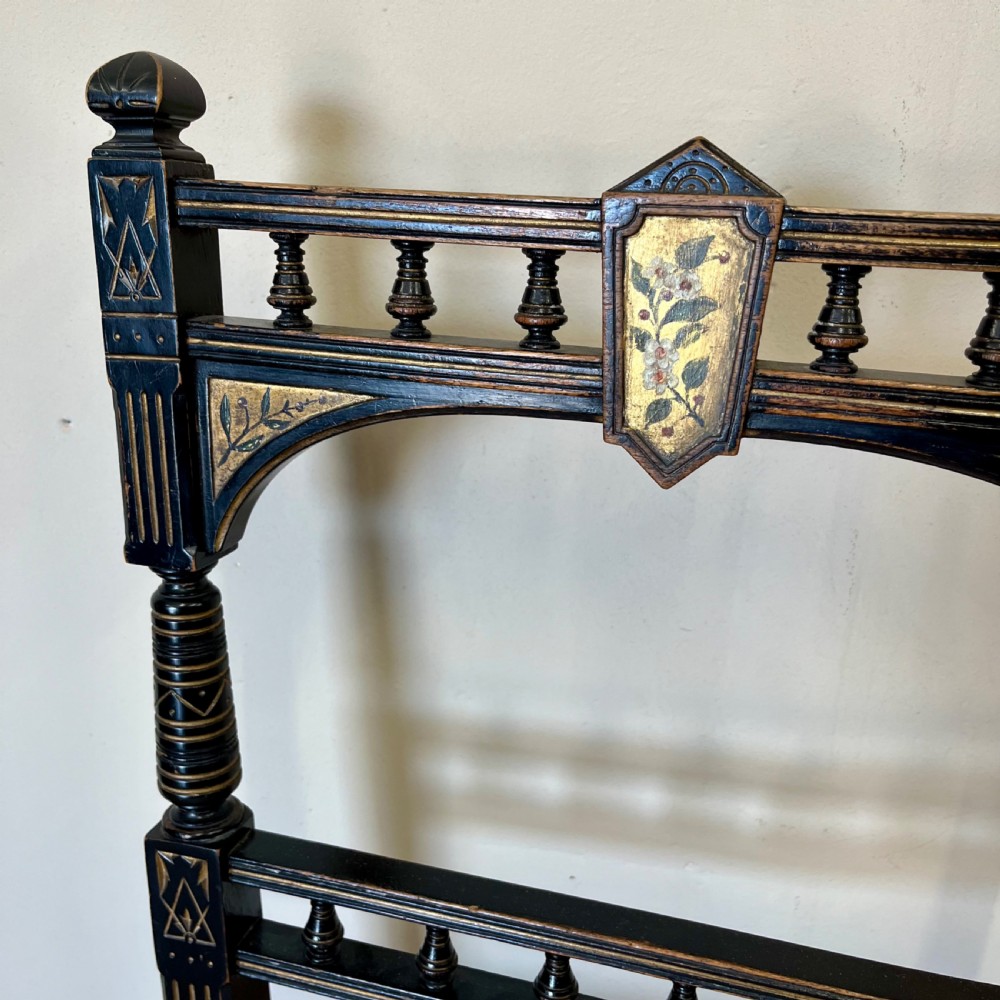 19th century ebonised aesthetic movement chair View V