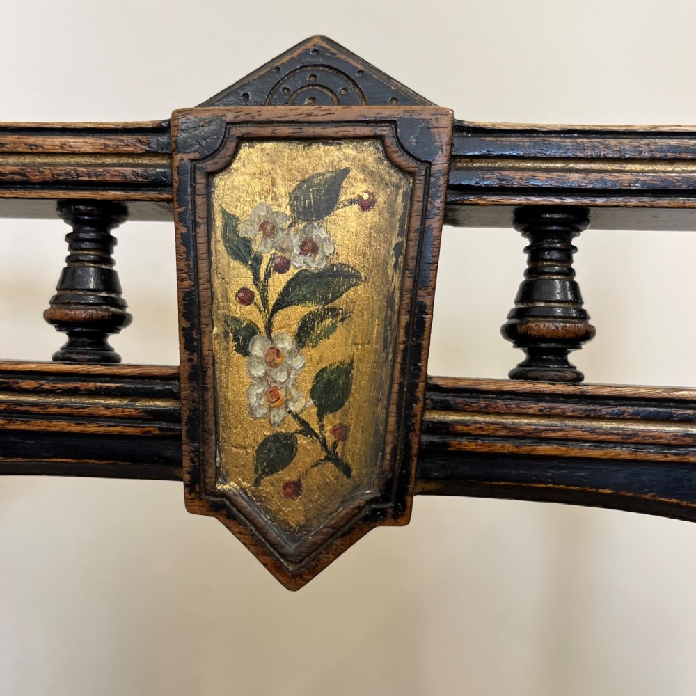 19th century ebonised aesthetic movement chair View X