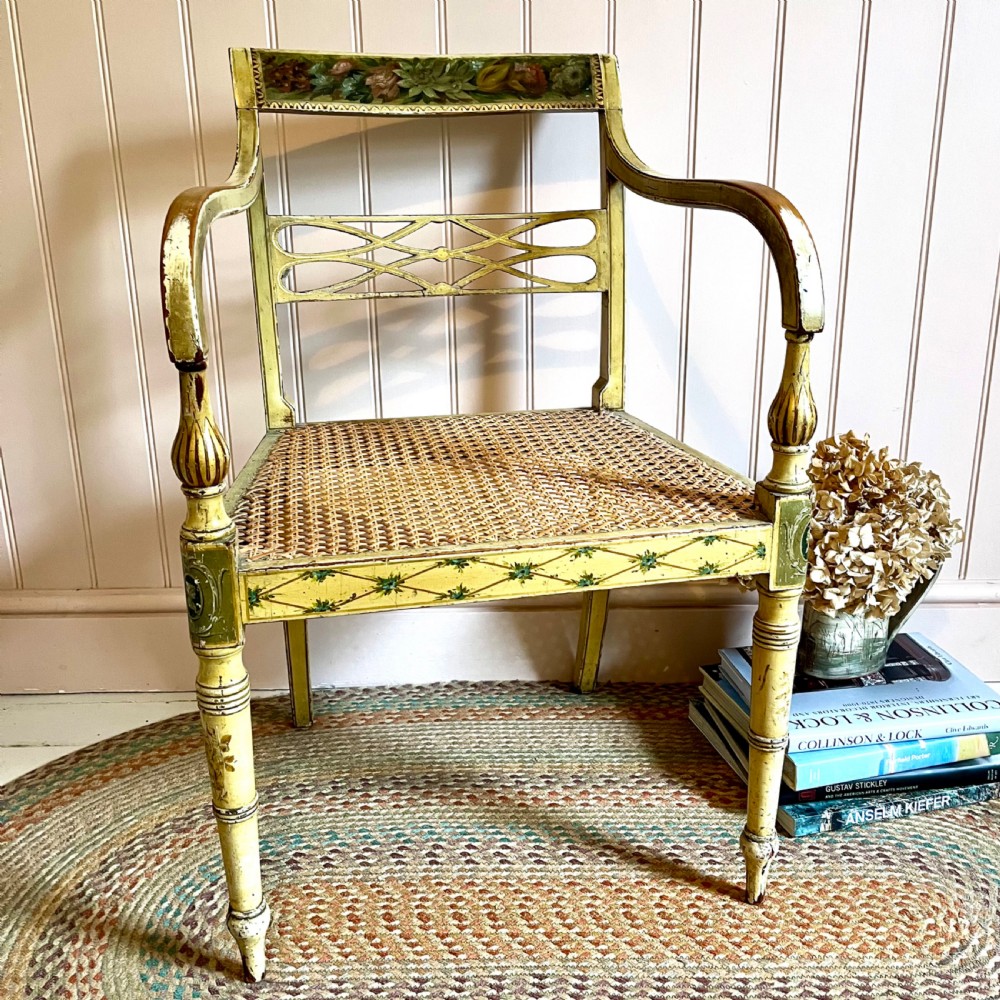 Regency painted chair