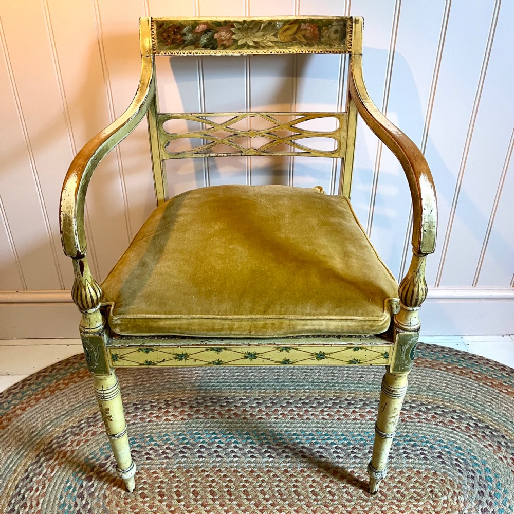 Regency painted chair View II