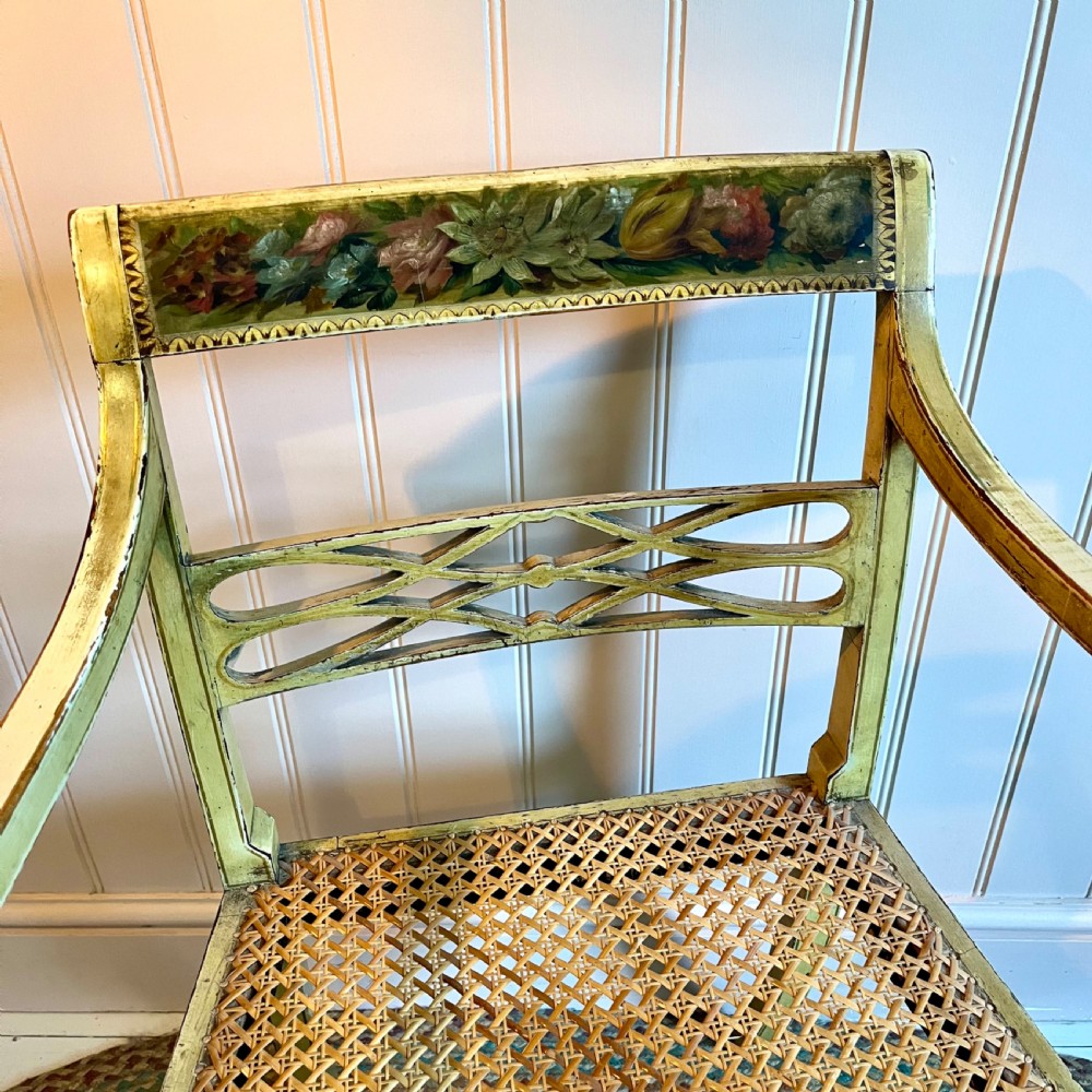 Regency painted chair View XI
