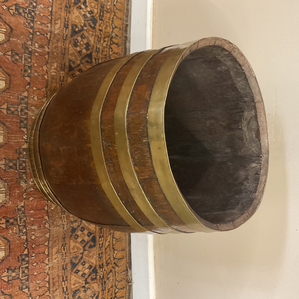 19th century brass bound stick stand View III