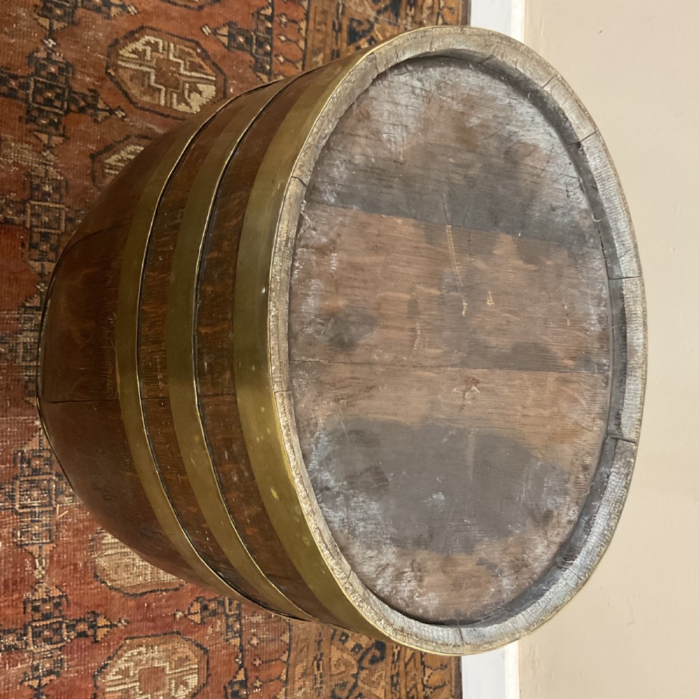 19th century brass bound stick stand View IV
