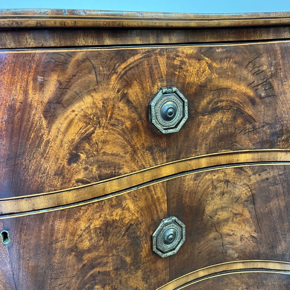Georgian serpentine chest of drawers View VI