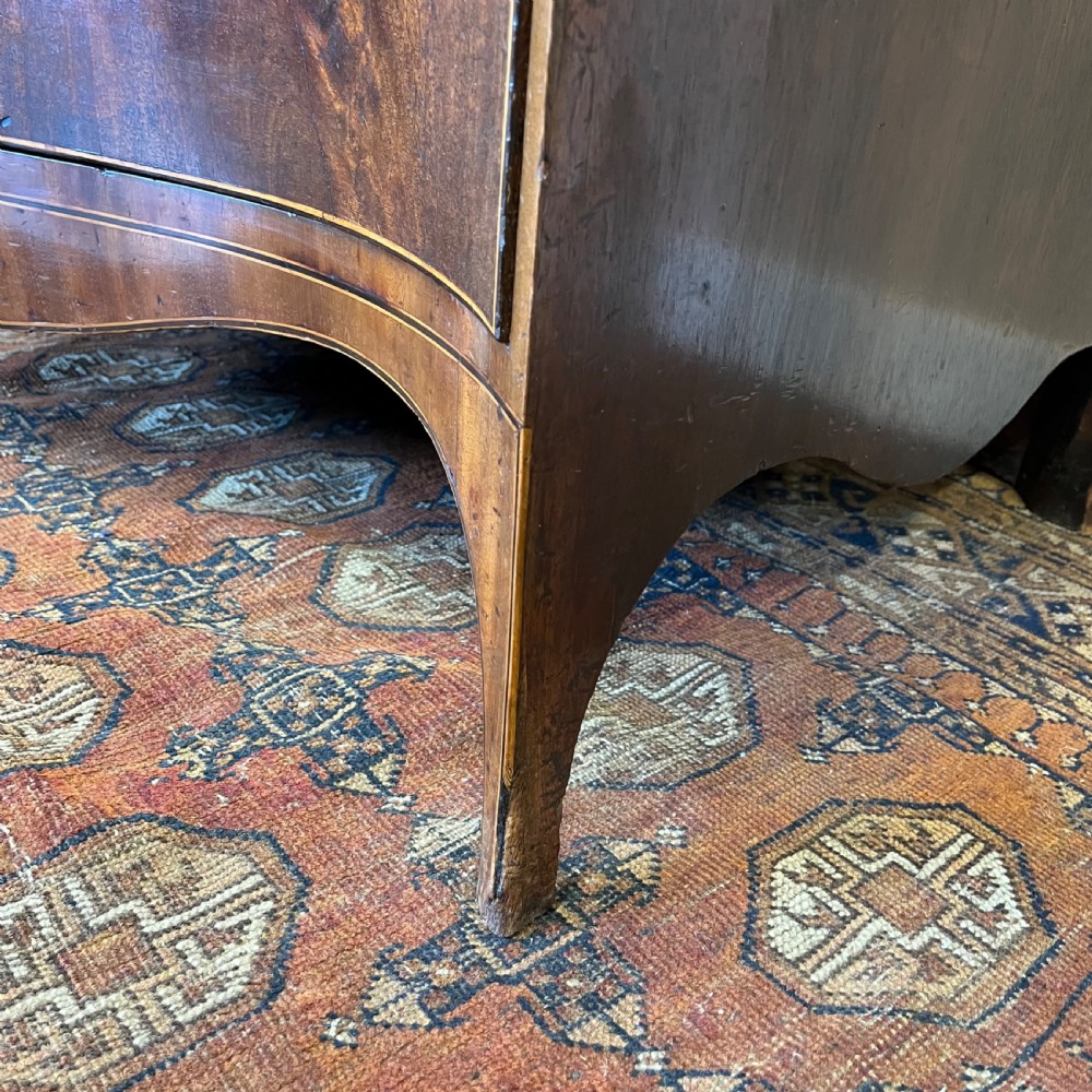Georgian serpentine chest of drawers View IX