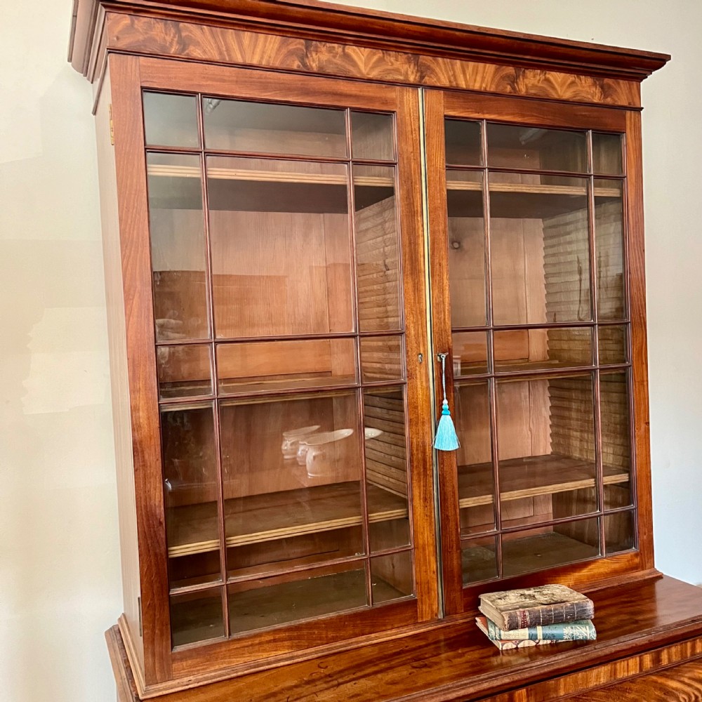 George IV secretaire bookcase View II
