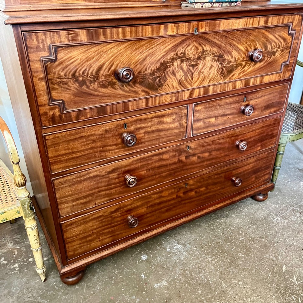 George IV secretaire bookcase View III