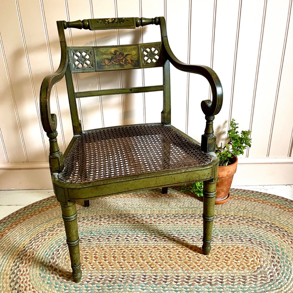 Regency painted chair