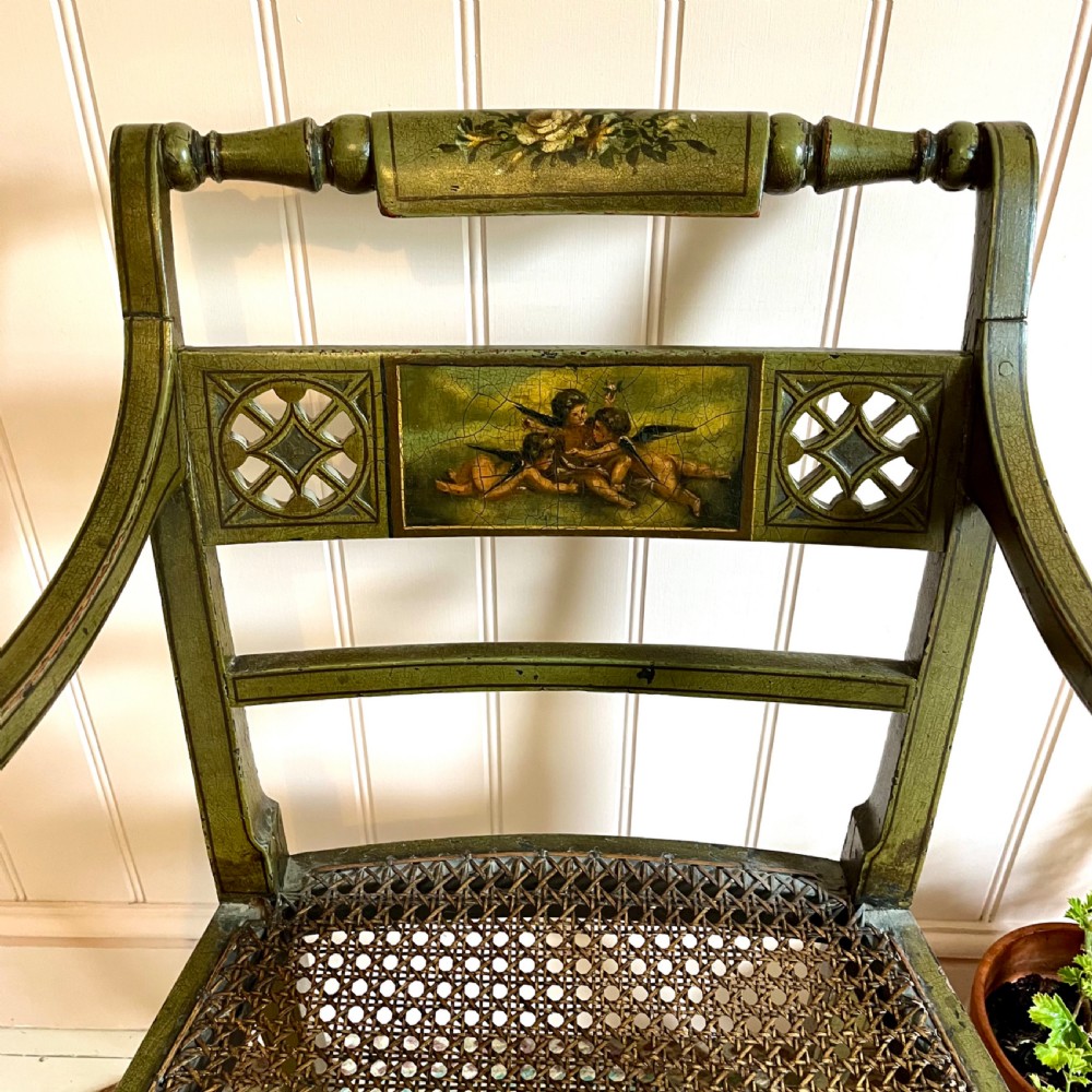 Regency painted chair View II