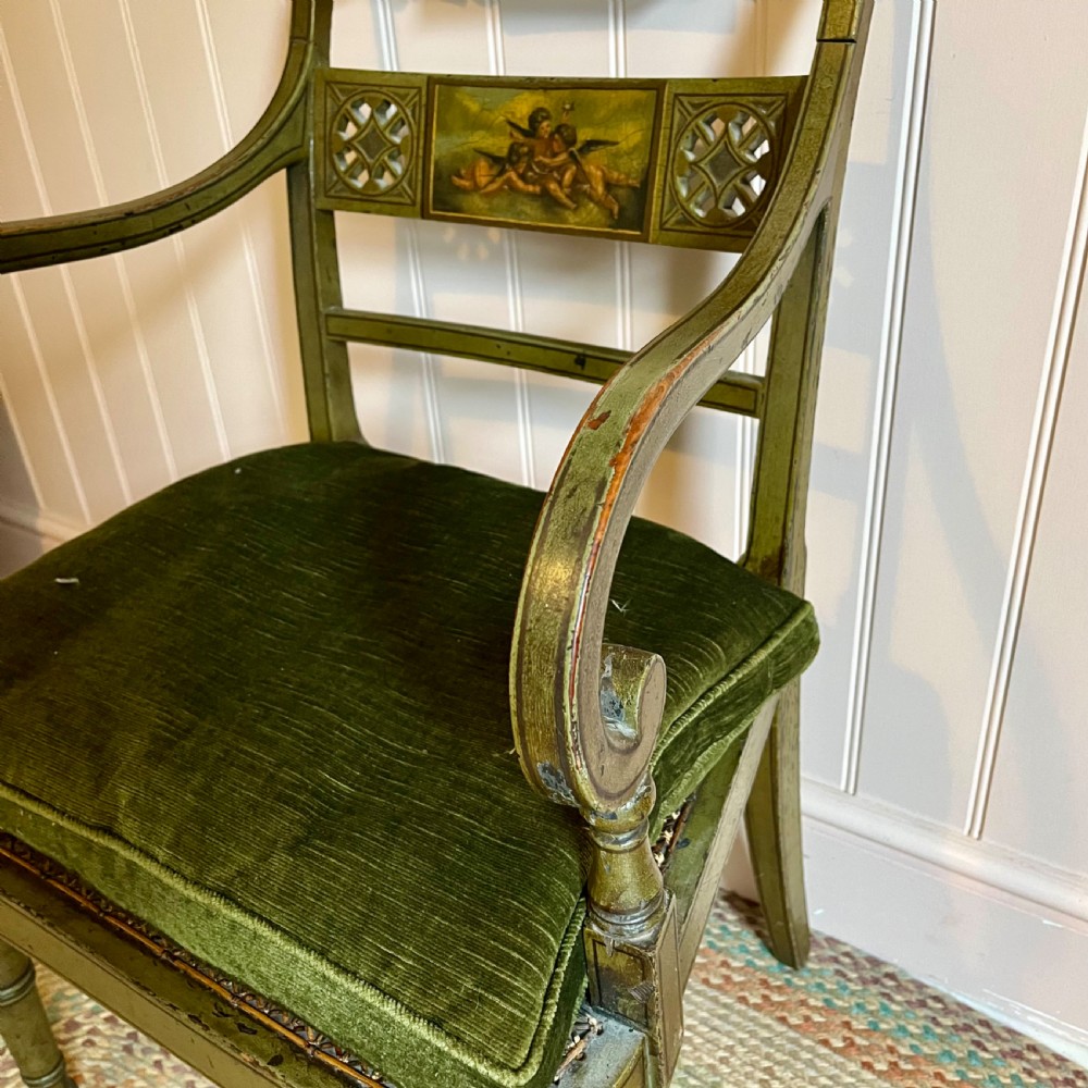 Regency painted chair View VIII