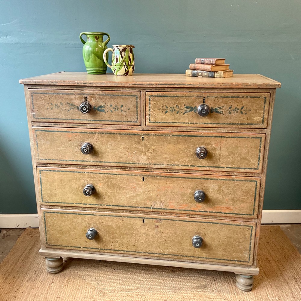 Regency painted chest of drawers