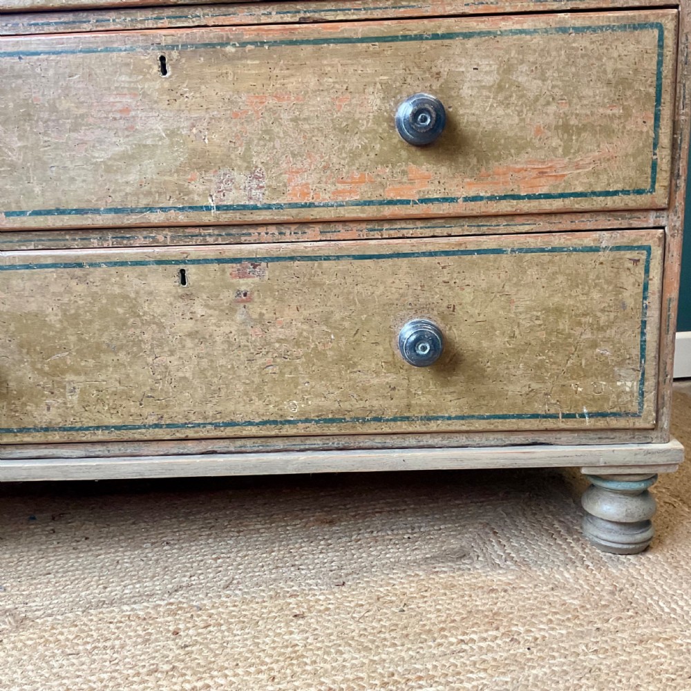 Regency painted chest of drawers View III