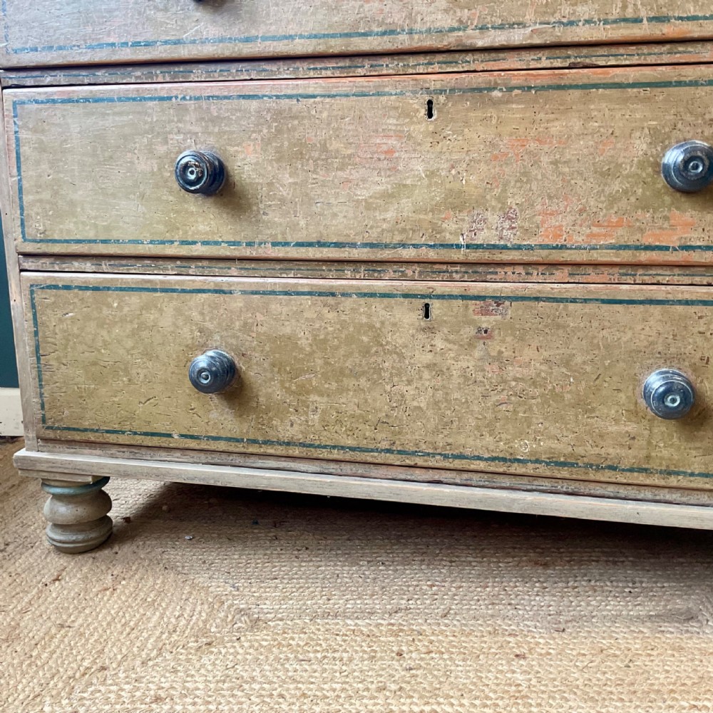 Regency painted chest of drawers View IV
