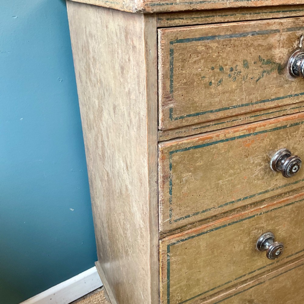 Regency painted chest of drawers View VI
