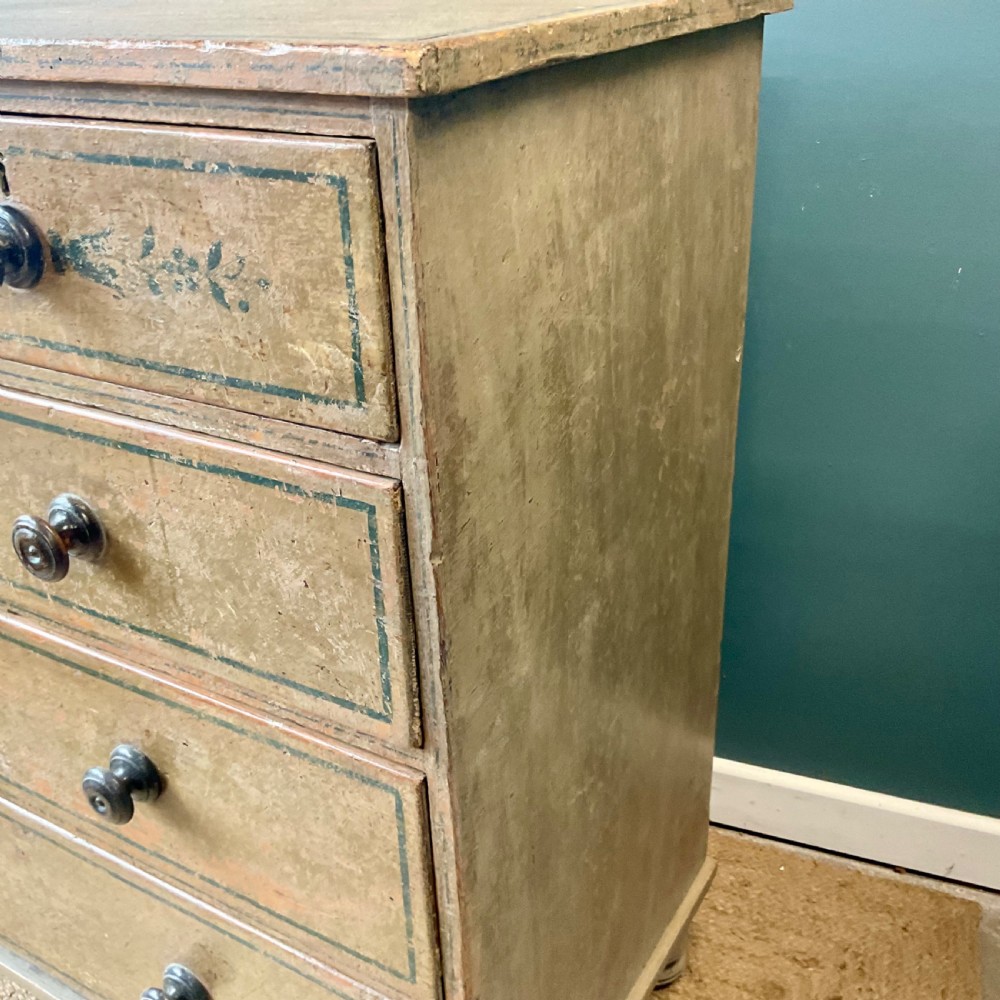 Regency painted chest of drawers View VII