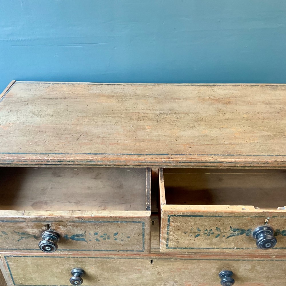 Regency painted chest of drawers View VIII