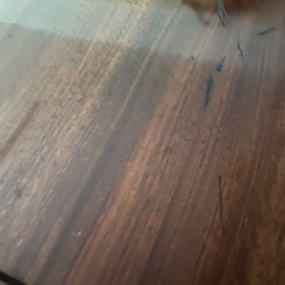 Morgan and Sanders mahogany dining table  View IX