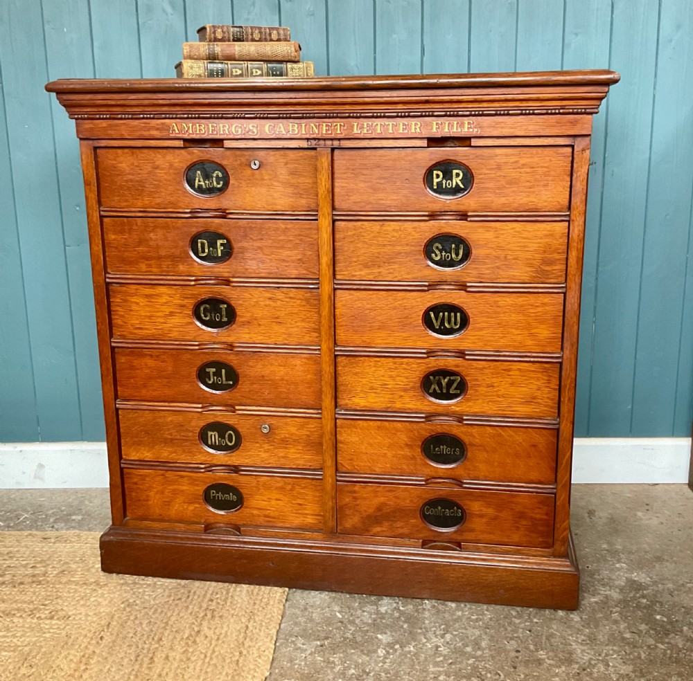 19th century Amberg filing cabinet