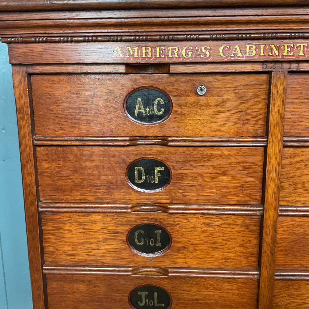 19th century Amberg filing cabinet View V
