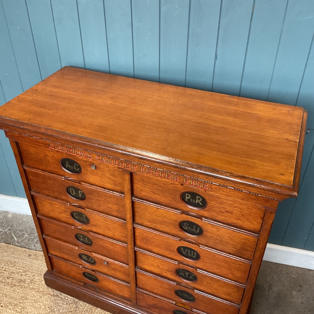 19th century Amberg filing cabinet View VIII
