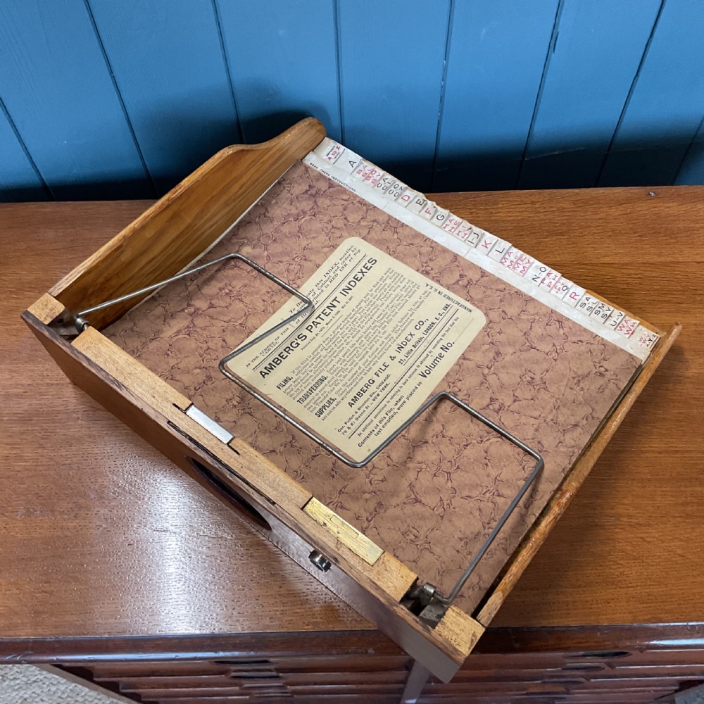 19th century Amberg filing cabinet View IX