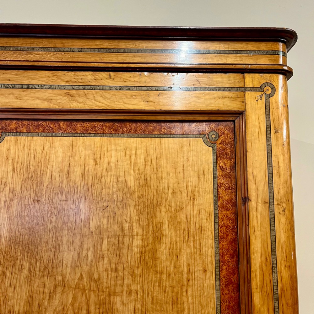 19th century faux maple wardrobe View II