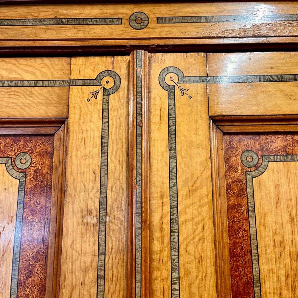 19th century faux maple wardrobe View III