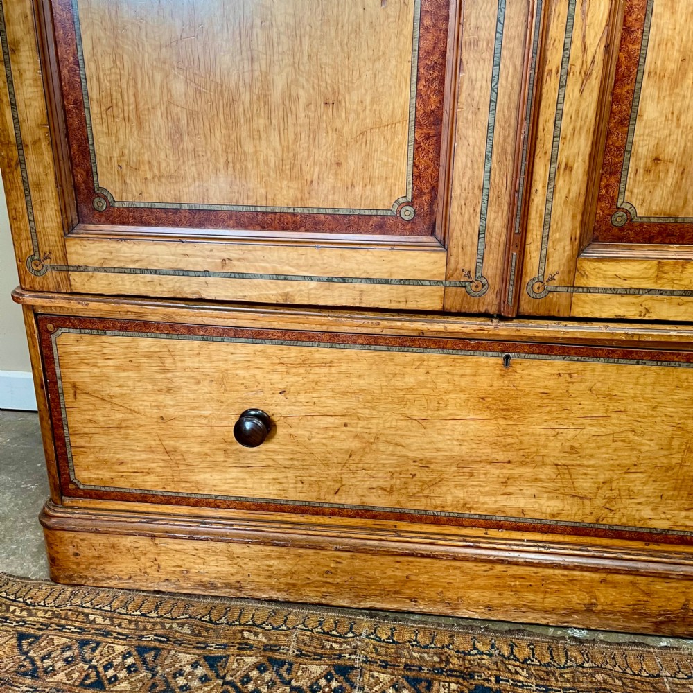 19th century faux maple wardrobe View IV