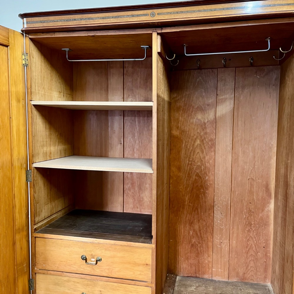 19th century faux maple wardrobe View IX