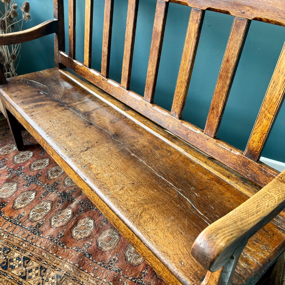 Georgian oak bench View IV