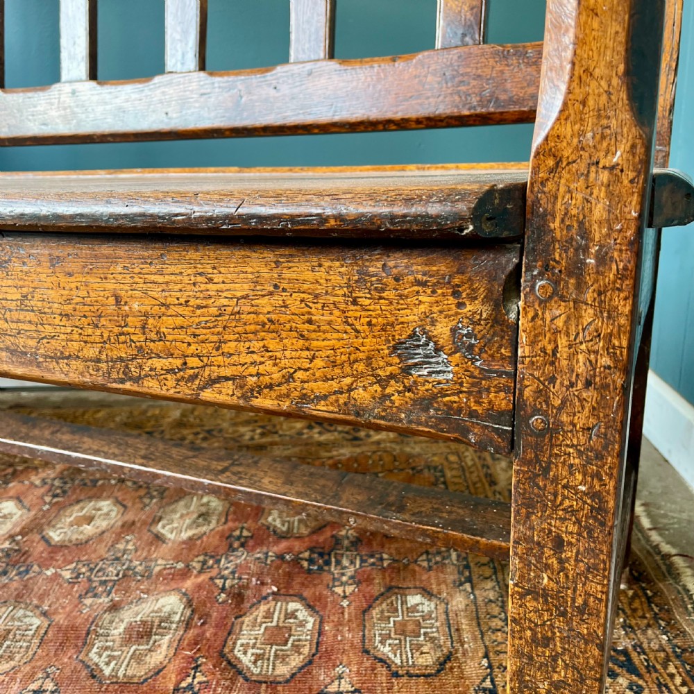 Georgian oak bench View VII