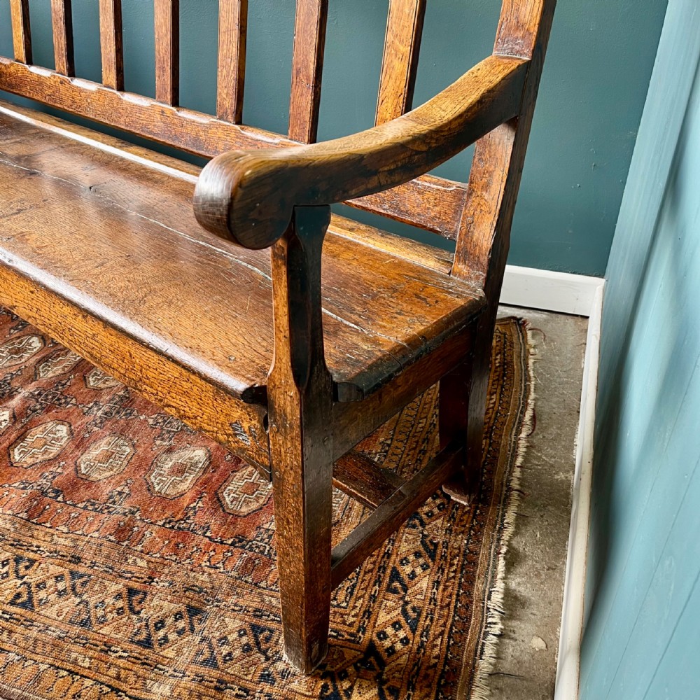 Georgian oak bench View VIII