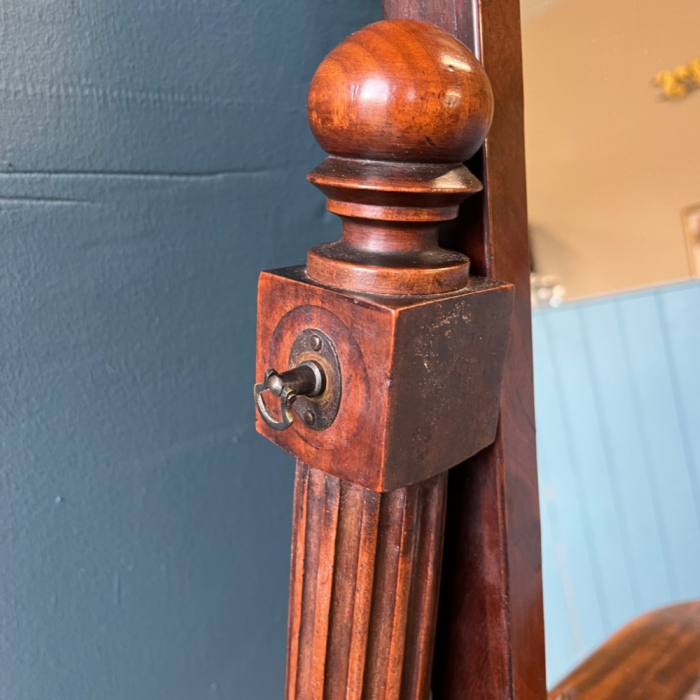19th century mahogany toilet mirror  View VI
