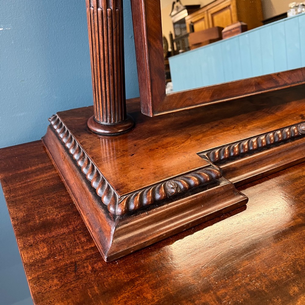 19th century mahogany toilet mirror  View IX
