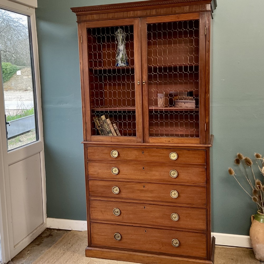 19th century secretaire bookcase