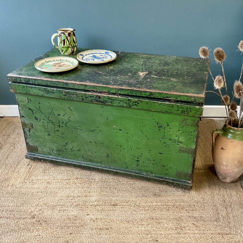 19th century painted trunk View III